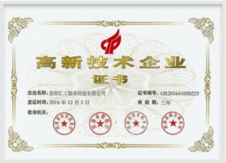 Luoyang Huigong Bearing Technology Co., Ltd. Business License