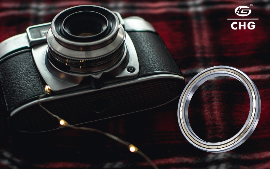Thin section bearings in cameras