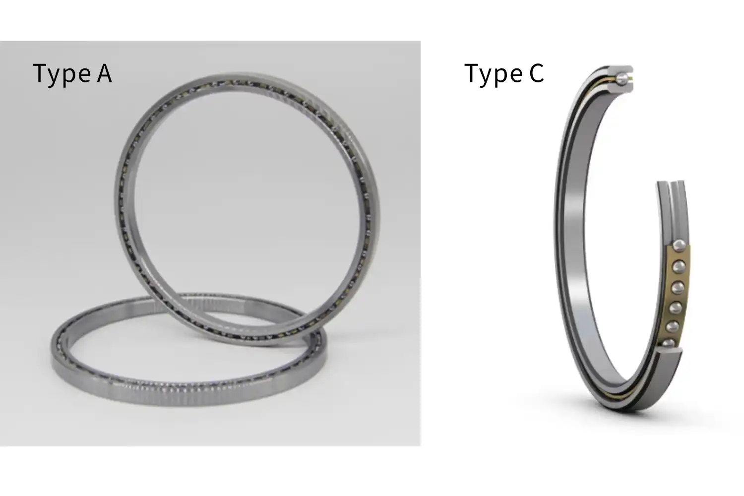 Type A Thin Section Bearing vs Type C for Precision Applications Type A Thin Section Bearing vs Type C for Precision Applications