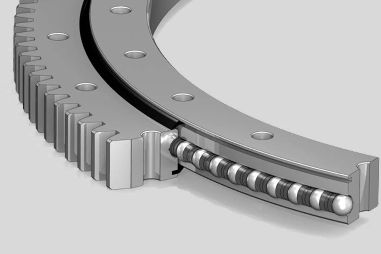 Single Row Ball Slewing Bearings: Axial and Radial Load Champions