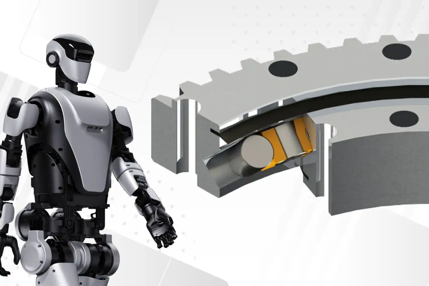 Cross Roller Slewing Bearings for Compact Rotating Mechanisms