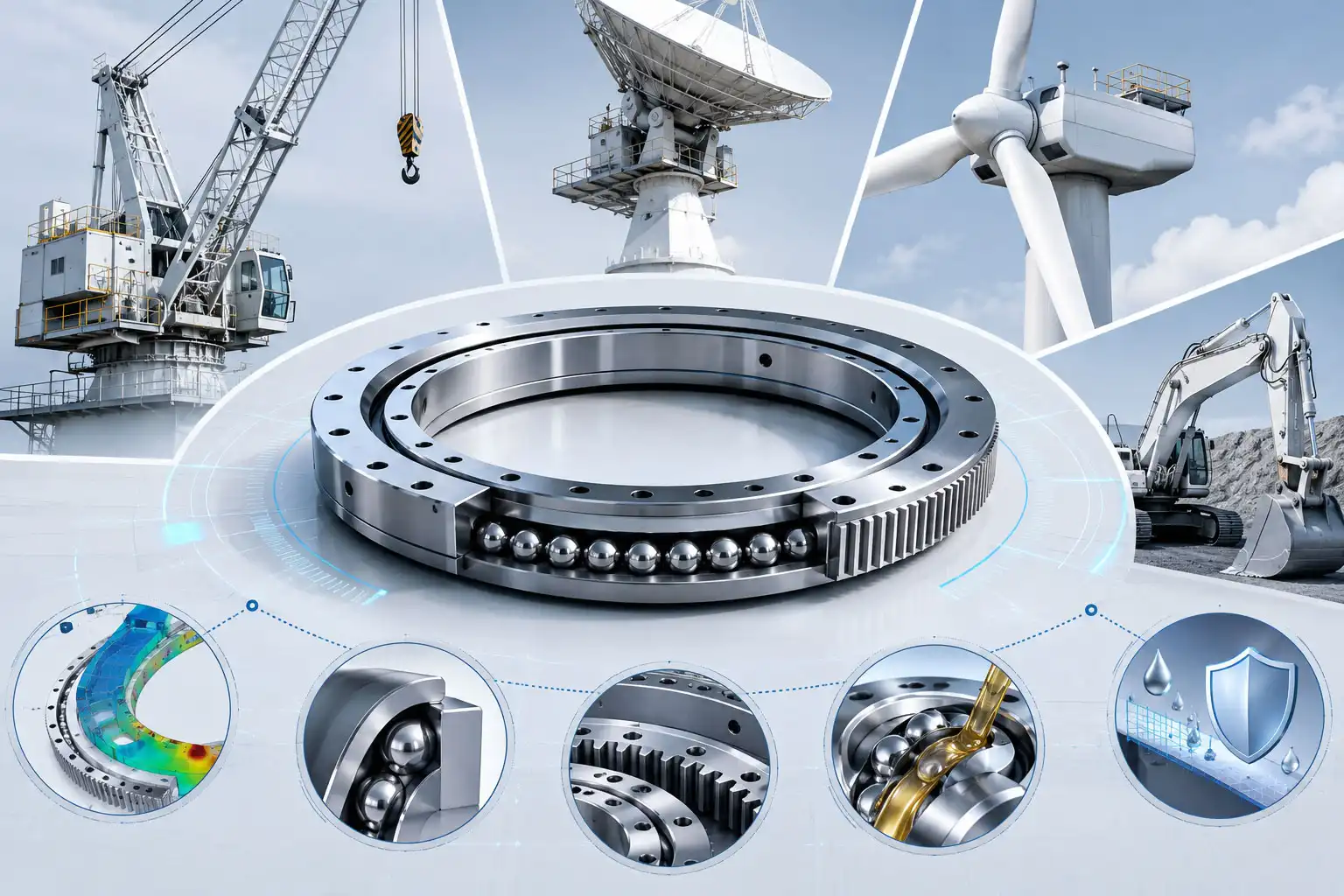 How to Select the Right Single Row Ball Slewing Bearing?