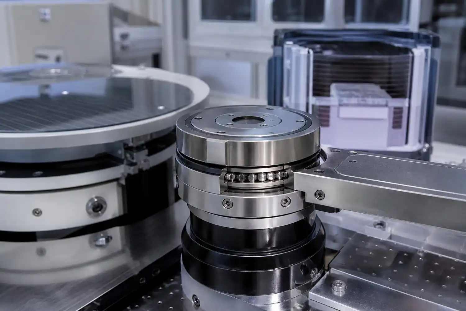 Ρουλεμάν με σταυρωτό κυλίνδρου: P2 Precision για εργαλεία ημιαγωγών