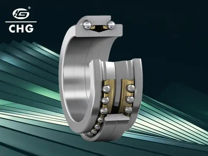 Χειρισμός φορτίου σε ρουλεμάν ώσης διπλής κατεύθυνσης με γωνιακή επαφή