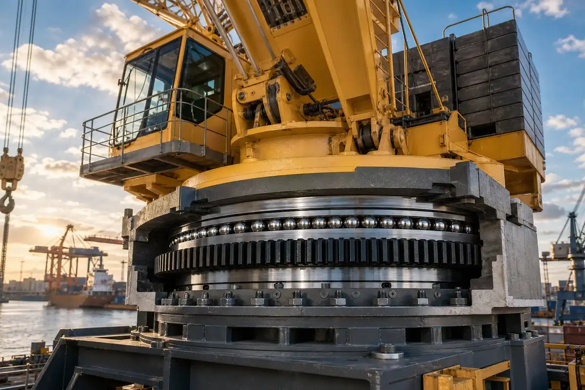 Heavy-Duty Single Row Ball Slewing Bearings for Cranes