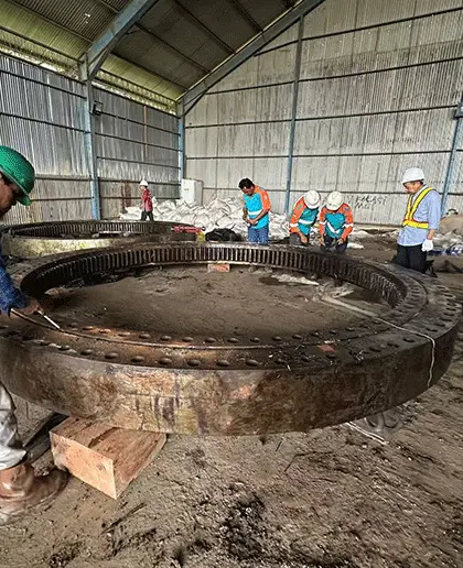 CHG Bearing：Provides Technical Guidance on Slewing Bearings in Indonesia